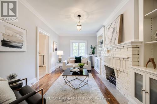 18 Jedburgh Road, Toronto (Lawrence Park North), ON - Indoor Photo Showing Living Room With Fireplace