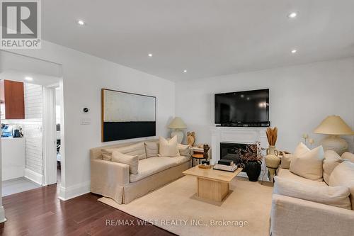 65 Corbett Avenue, Toronto (Rockcliffe-Smythe), ON - Indoor Photo Showing Living Room With Fireplace