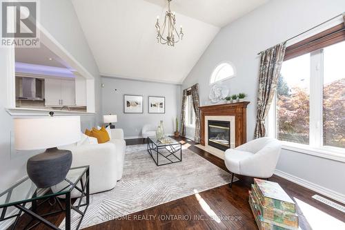 2066 Helmsley Avenue, Oakville, ON - Indoor Photo Showing Living Room With Fireplace