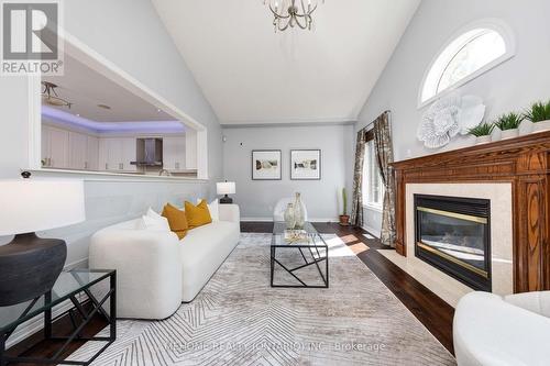 2066 Helmsley Avenue, Oakville, ON - Indoor Photo Showing Living Room With Fireplace