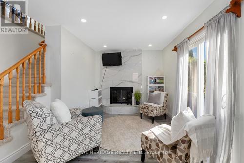 1168 Pebblestone Crescent, Pickering (Liverpool), ON - Indoor Photo Showing Living Room With Fireplace