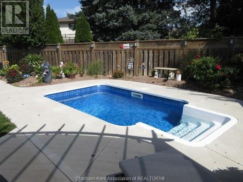 69 Monarch Drive, Chatham, ON - Outdoor With In Ground Pool With Backyard