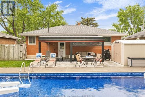 1035 Riverdale, Windsor, ON - Outdoor With In Ground Pool With Deck Patio Veranda