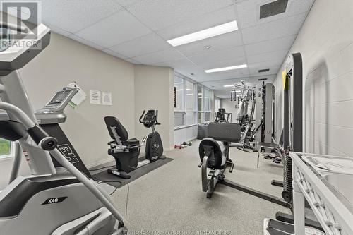 4789 Riverside Drive Unit# 1206, Windsor, ON - Indoor Photo Showing Gym Room