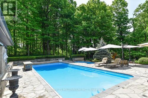 4255 Boston Mills Road, Caledon, ON - Outdoor With In Ground Pool With Deck Patio Veranda With Backyard