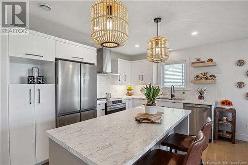 22 Bristol Crescent, Riverview, NB - Indoor Photo Showing Kitchen With Stainless Steel Kitchen With Upgraded Kitchen