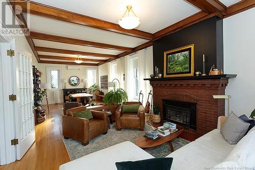 122 Carmarthen Street, Saint John, NB - Indoor Photo Showing Living Room With Fireplace