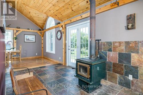 144 County Road 3, Prince Edward County (Ameliasburgh), ON - Indoor Photo Showing Other Room With Fireplace