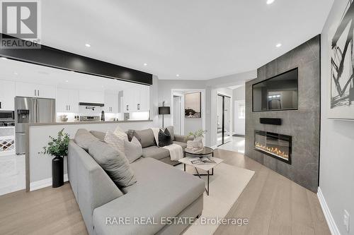 165 Santa Maria Trail, Vaughan, ON - Indoor Photo Showing Living Room With Fireplace