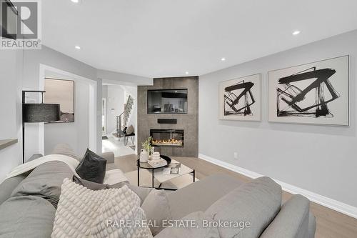 165 Santa Maria Trail, Vaughan, ON - Indoor Photo Showing Living Room With Fireplace