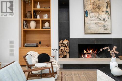 1 Lake Shore Drive, Toronto (New Toronto), ON - Indoor With Fireplace