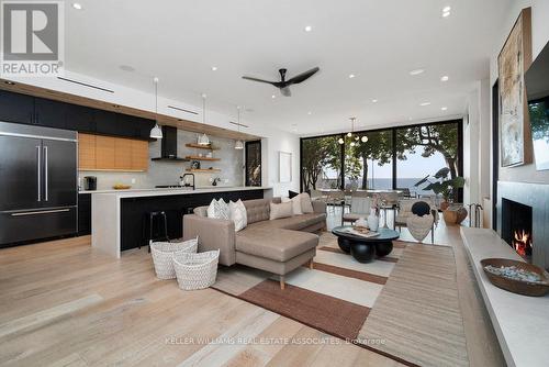 1 Lake Shore Drive, Toronto, ON - Indoor Photo Showing Other Room With Fireplace