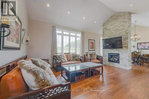 5421 Trafalgar Road, Erin, ON - Indoor Photo Showing Living Room With Fireplace