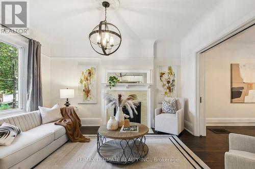 35 Winchester Street, Toronto, ON - Indoor Photo Showing Living Room With Fireplace