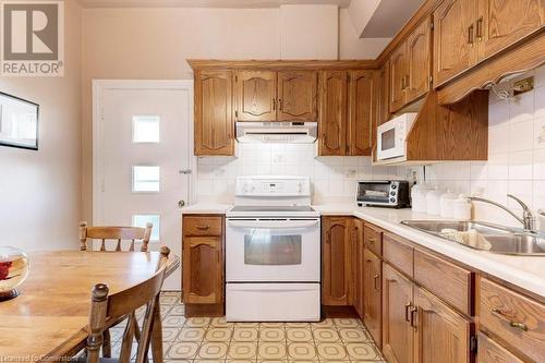 435 Catharine Street N, Hamilton, ON - Indoor Photo Showing Kitchen With Double Sink