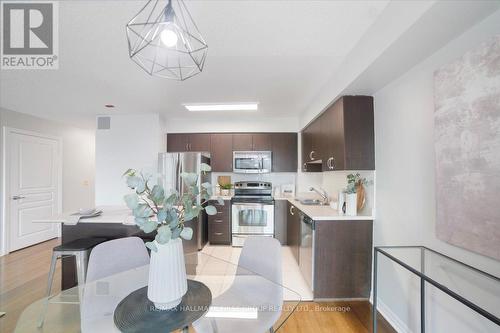 401 - 1600 Charles Street, Whitby (Port Whitby), ON - Indoor Photo Showing Kitchen With Double Sink