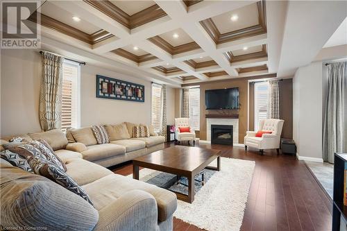 299 Moorlands Crescent, Kitchener, ON - Indoor Photo Showing Living Room With Fireplace