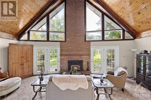 1205 Ventnor Road, Ottawa, ON - Indoor Photo Showing Living Room With Fireplace