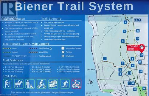 Trail and Park access at the end of the street - 265 Summerside Place, Saugeen Shores, ON - Other