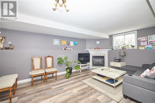 8040 Post Road, Niagara Falls, ON - Indoor Photo Showing Living Room With Fireplace