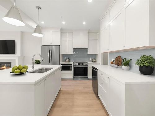 2319 Hudson Terr, Sooke, BC - Indoor Photo Showing Kitchen With Double Sink With Upgraded Kitchen