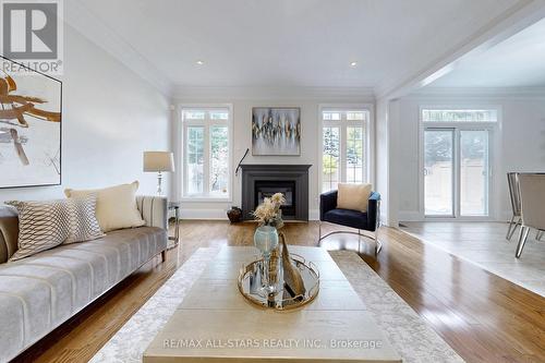 143 Napa Hill Court, Vaughan, ON - Indoor Photo Showing Living Room With Fireplace