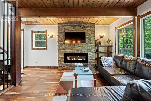 12 Hayhoe Road, Seguin, ON - Indoor Photo Showing Living Room With Fireplace