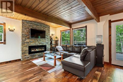 12 Hayhoe Road, Seguin, ON - Indoor Photo Showing Living Room With Fireplace