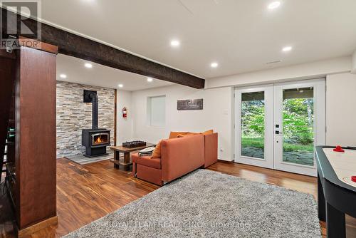 12 Hayhoe Road, Seguin, ON - Indoor With Fireplace