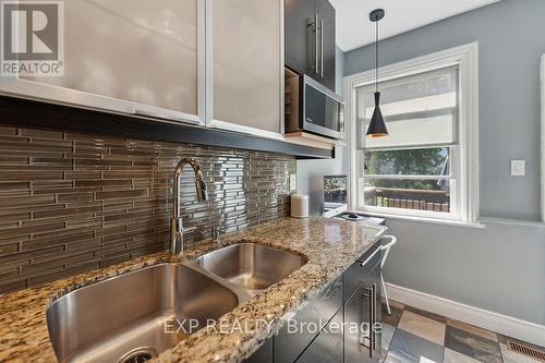 28 Grove Street, Hamilton, ON - Indoor Photo Showing Kitchen With Double Sink