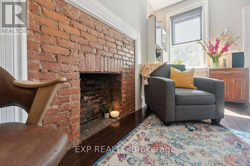 28 Grove Street, Hamilton, ON - Indoor With Fireplace