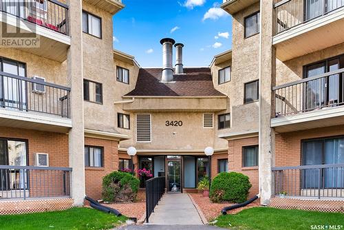 302 3420 Park Street, Regina, SK - Outdoor With Balcony With Facade