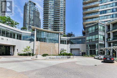 405 - 2240 Lakeshore Boulevard W, Toronto, ON - Outdoor With Balcony With Facade