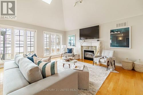 403 Hannah Road, Hamilton Township, ON - Indoor Photo Showing Living Room With Fireplace