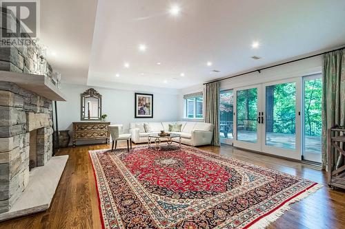 85 Valecrest Drive, Toronto, ON - Indoor Photo Showing Living Room With Fireplace