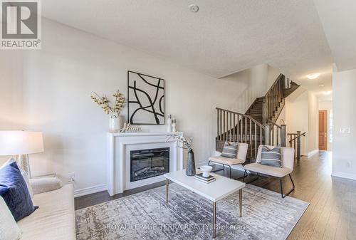 223 Broadacre Drive, Kitchener, ON - Indoor Photo Showing Living Room With Fireplace