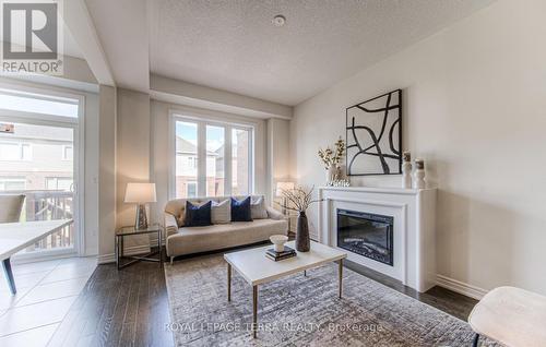 223 Broadacre Drive, Kitchener, ON - Indoor Photo Showing Living Room With Fireplace