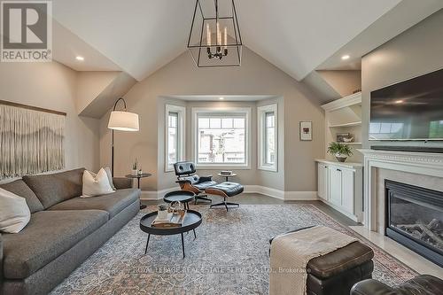 5217 Nova Crescent, Burlington, ON - Indoor Photo Showing Living Room With Fireplace