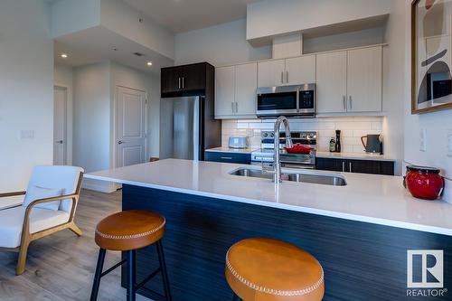 #2507 9009 85 St Nw, Edmonton, AB - Indoor Photo Showing Kitchen With Double Sink With Upgraded Kitchen