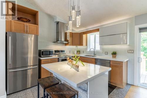 138 Belvidere Road, Fort Erie (Crystal Beach), ON - Indoor Photo Showing Kitchen With Stainless Steel Kitchen