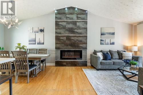 138 Belvidere Road, Fort Erie (Crystal Beach), ON - Indoor Photo Showing Living Room With Fireplace