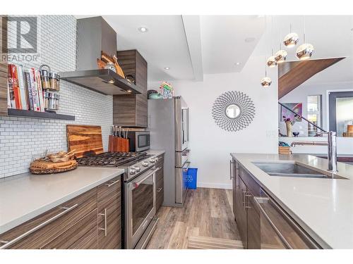 3069 Ourtoland Road, West Kelowna, BC - Indoor Photo Showing Kitchen With Double Sink