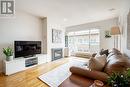 408 335 Carnarvon Street, New Westminster, BC  - Indoor Photo Showing Living Room With Fireplace 