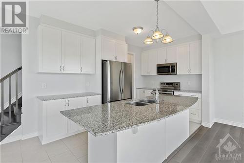 301 Sweetclover Way, Ottawa, ON - Indoor Photo Showing Kitchen With Stainless Steel Kitchen With Double Sink With Upgraded Kitchen