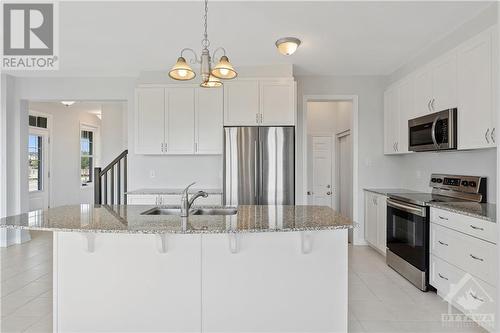 301 Sweetclover Way, Ottawa, ON - Indoor Photo Showing Kitchen With Stainless Steel Kitchen With Double Sink With Upgraded Kitchen