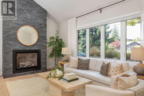 212 Ascot Place, Burlington, ON - Indoor Photo Showing Living Room With Fireplace