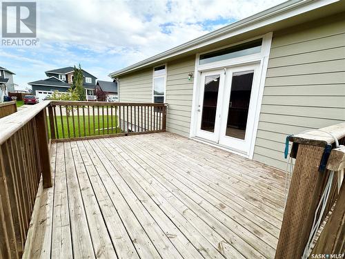 796 Johnston Drive, Weyburn, SK - Outdoor With Deck Patio Veranda With Exterior