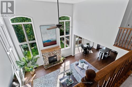 48 Commando Court, Hamilton (Waterdown), ON - Indoor Photo Showing Living Room With Fireplace