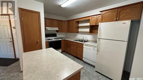 906 104Th Avenue, Tisdale, SK - Indoor Photo Showing Kitchen With Double Sink