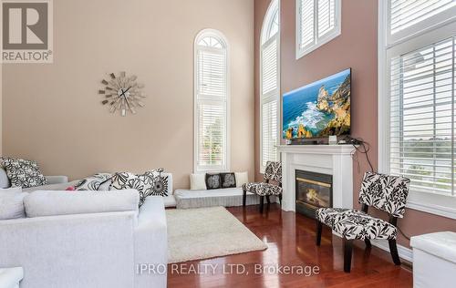 70 Southlake Boulevard, Brampton (Madoc), ON - Indoor Photo Showing Living Room With Fireplace